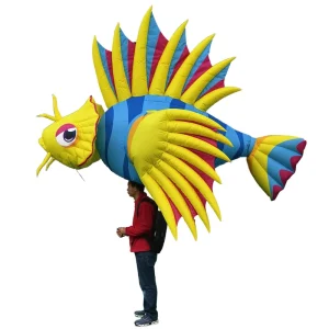 Festival City Parade Event Walking PVC LED Inflatable Fish Shark Sea Animal Puppet Costume