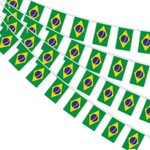 Festival Decorations Flag Banners Single Double Sided Polyester Rectangle Flags with Custom logo Print Handwave Flag for Trade