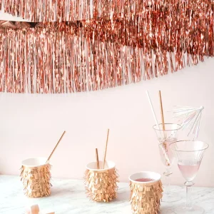Festival Event Party Supplies 30*200cm Colorful Metallic Tinsel Foil Fringe Door Curtain Wedding Backdrop Back School Easter