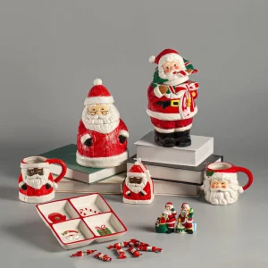 Festival Hand Painted Party Restaurant Ceramic Plates Sets Dinnerware Tableware Ceramic Christmas Dinnerware Set