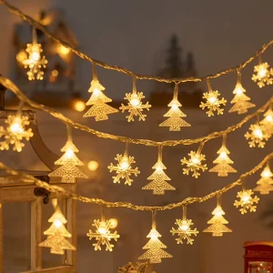 Festival Holiday Snowflake Christmas Tree Lamp String LED Christmas Light