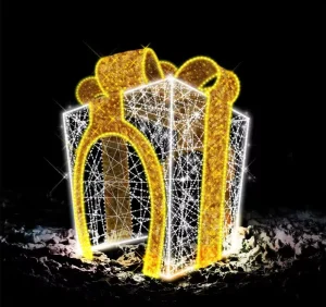 Festival Landscape Gift Box Lights Arch Decor Motif Lights Outdoor Christmas Decoration Motif Lights