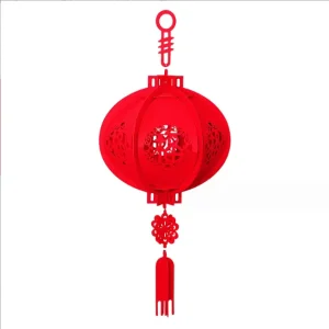 Festival Ornaments Felt Lantern Chinese New Year Decoration Hanging Lanterns Decoration For Home