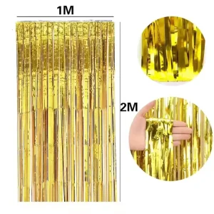 Festival Party Fashion Decorations Christmas Family Party Stage Decoration Background Rain Curtain
