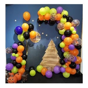 Festival Party Holiday Decor Supplies Latex Helium Happy Halloween Balloon Ballon Suit Party Decorations Garland Arch Kit Set