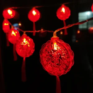 Festive Atmosphere Decorative Lamp Chinese Style Moon Cake Blessing Pattern Lamp Suitable for Birthdays and Christmas