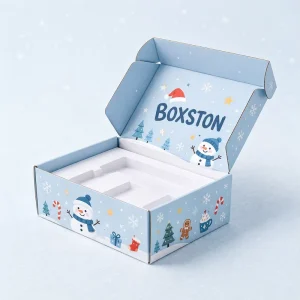 Festive Christmas Gift Packaging Box Custom Printed Kraft Corrugated Cardboard Box for Holiday Season