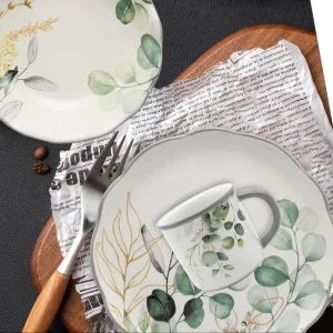 Festive Holiday Tableware Set Ceramic Dinnerware Gift Set