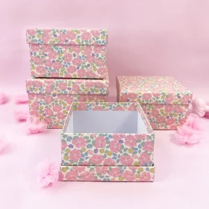 Festive Holiday Themed Gift Box Set for Christmas Ornaments and Sweet Treats Packaging