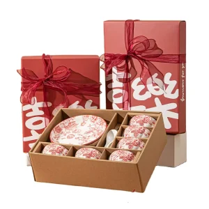 Festive Japanese style Plant Microwave Safe Ceramic Tableware Set for Newlyweds Housewarming Home Use Opening Ceremony Gifts