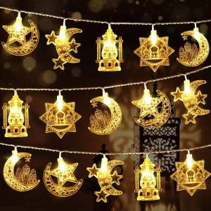 Festive LED Light String Star Moon Castle Palace Room Decorative Lights Christmas 1.5m-10m PVC