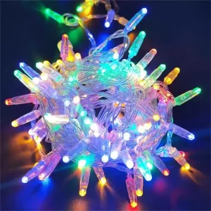 Festive Lighting Heavy Duty LED Fairy Waterproof Flexible Rubber Cable Lights Glue Filled LED Bulb String Lights 10m 100led