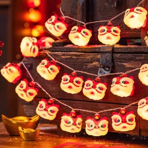 Festive Peanuts in the New Year Tomatoes on Sticks Modeling Atmosphere Colored Lights Festival Scenes Colored Lights