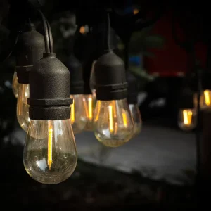 Festive Waterproof Ball Bulb String Lights Outdoor Landscape LED Globe Lamp Home Garden Ambient Night Light