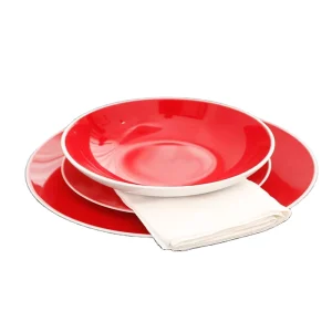 Festive and Auspicious Ceramic Plate Set Tableware Wedding Hotel Luxury Tableware Set Decorative Dinner Ceramic Plate