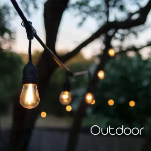 Festoon Holiday Lighting Waterproof Vintage Christmas Light 300 Bulbs 10m LED Bulb String