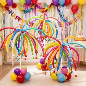 Firework Balloon Tower New Year Party & Commercial Holiday Decoration Grand Floor Standing Atmosphere Centerpiece