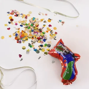 Firework Gun Inflatable Salute Cannon Balloon Birthday Party Supplies New Year Party Props Confetti Foil Balloon