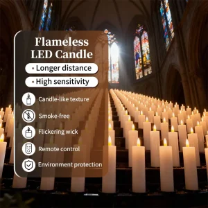 Flameless Large Pillar Simulated Texture LED Candle Remote Timer Battery Operated Flickering Wax LED for Decoration Festivals