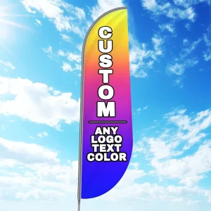 Flying Beach Flag Banner Promotional Advertising Wind Outdoor Custom Feather Flags