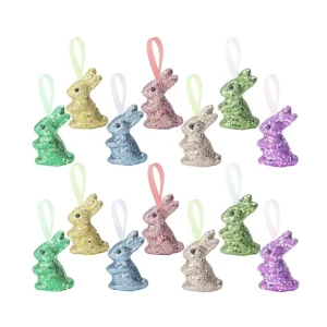 Foam Glitter Rabbit Hanging Ornament