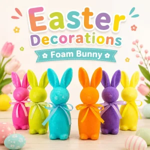 Foam Rabbit Easter Tabletop and Lawn Decorations