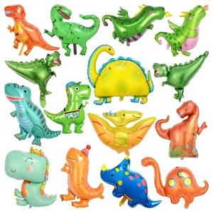 Foil Balloons Jurassic Dinosaur Shaped Balloons for Children Birthday Animals Helium Toy Balloons