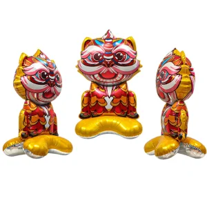 Foil Balloons for New Year’s Day & Spring Festival Decoration Photo Props 4D Standing Oversized Cartoon Balloons
