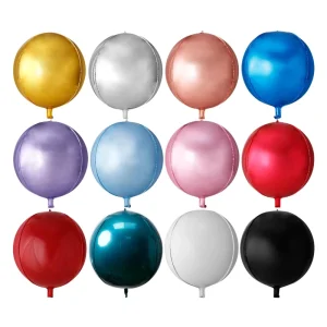 Foil Inflatable 4D Multi Sizes Minimalist Fun Festive Decorative Party Balloons for Wedding Birthday Celebrations Decor