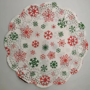 Food Grade Coated Double Sided Lace Doilies Eco Friendly Disposable Paper Tableware Decorations for Wedding Christmas Chic Craft