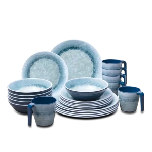 Food Grade Melamine Dinnerware Set Customized Pattern Portable Eco friendly Outdoor Dinnerware LFGB MSDS