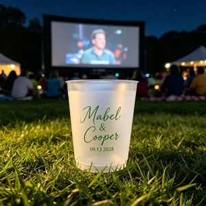 For a Large Party I Would Like Them Customized with a Logo Color matte Volume 250 ML OO for Initials Plastic Wedding Cups 350ml