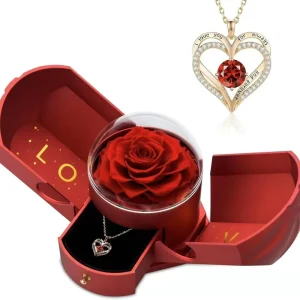 Forever Flower New Model Double Door Jewelry Set Single Bird Nest for Valentine’s Day Christmas Graduation Mother’s Day Gift