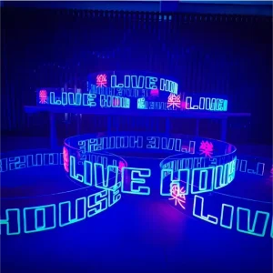 Free Design Fast Delivery Custom Led Light Neon Sign Circular Ceiling mounted Neon Lights For Birthday Party Home Wedding Decor