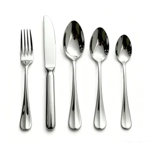 French Minimalist 304 Stainless Steel Cutlery Set Steak Knife Fork Spoon Mirror Finish Household Tableware High End
