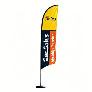 Full Color Digital Print Square Flag Beach Flag for School Events and Festival Decor Outdoor Waterproof Teardrop Flag