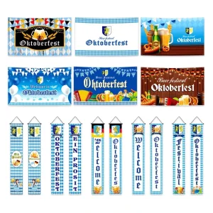 Funfree Brand Flag Factory Model Bunting Banner Polyester German October Festival Outdoor Interior Use Plastic