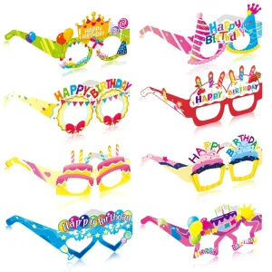 Funny Birthday Glasses Theme Same Style Internet Celebrities Photo Props Party Decorations Printing