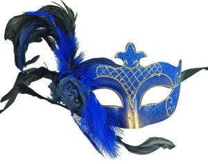 Funny Costume Cosplay Mask Venetian Mardi Gras Carnival Masquerade Mask Feather Party Mask for Party Holiday Supply Xmas Decor