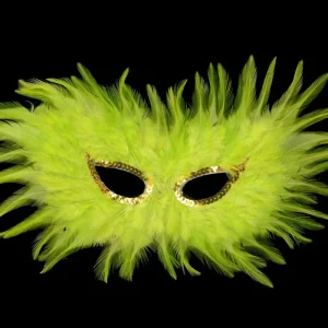 Funny Costume Cosplay Mask Venetian Mardi Gras Carnival Masquerade Mask Feather Party Mask for Party Holiday Supply Xmas Decor