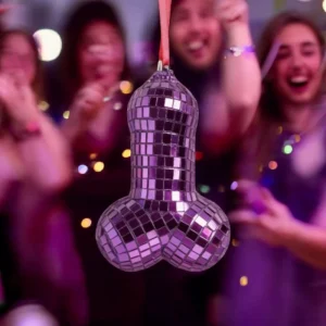 Funny Disco Ball & Sausage Pendant Set Bachelorette Party Supplies Novelty Party Favors & Decorations