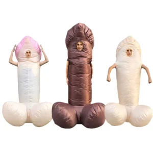 Funny Fancy Dress Adult Men Inflatable Penis Costume Giant Sexy Evil Blow Halloween Waterproof Dick Willy Parties Carnivals