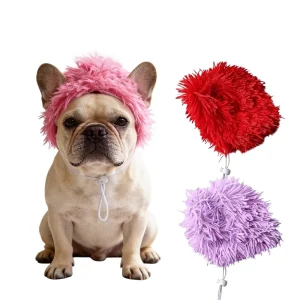Funny Solid Comfortable Pet Wig Dogs Cats Novelty Cosplay Costume Accessories Holiday Party Decoration Headwear Halloween