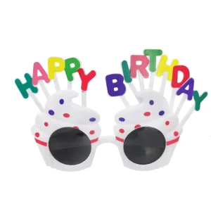 Funny Sunglasses Supplies Party Decorative PVC Photo Booth Props Decoration Cake Happy Birthday Glasses for Kids
