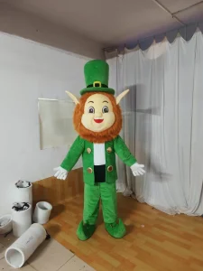 Funtoys Certified Little Elf Mascot Costume Custom Green Genie Advertising Costume