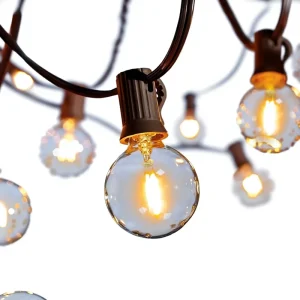 G40 String Lights Vintage Waterproof Bulb Lights Camping Courtyard Decor Mood Lighting LED Christmas Holiday Lights IP44 Rated