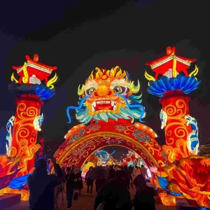 Garden Decorative Lanterns Colorful Led Chinese New Year Lantern for Festival