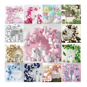 Garland Latex Balloon Arch Set Kit Popular Event Party Graduation Retro Pink Apricot Gold Balloon House