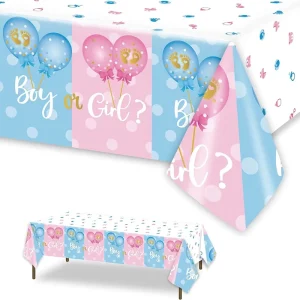 Gender Reveal Party Supplies Disposable Tablecloth Boy or Girl Baby Shower Decorations Welcome Baby Party Supplies
