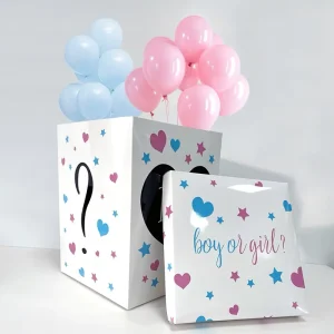 Gender Reveal Theme Party Supplies Surprise Box Boy or Girl Welcome Baby Party Supplies